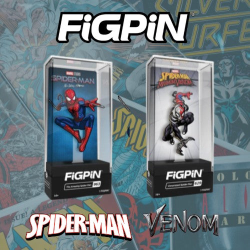 Spider-Man & Venomized Spider-Man FigPin Combo Set