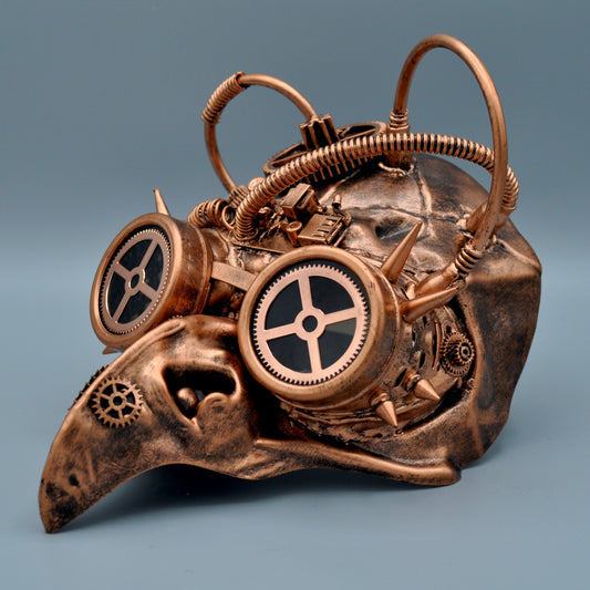 Mechanical Plague Doctor with Long Nose Mask - Steam Punk