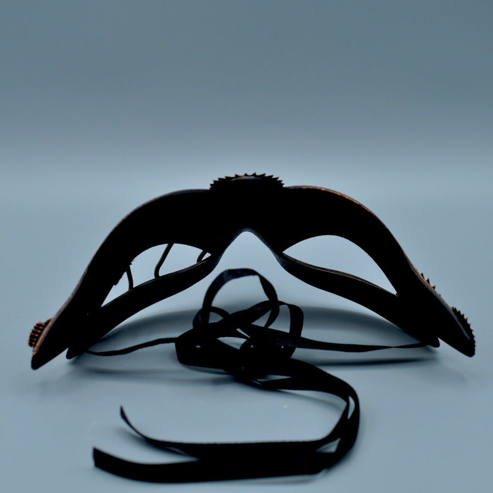 Venetian Masquerade Gears Mask - Copper, Steampunk