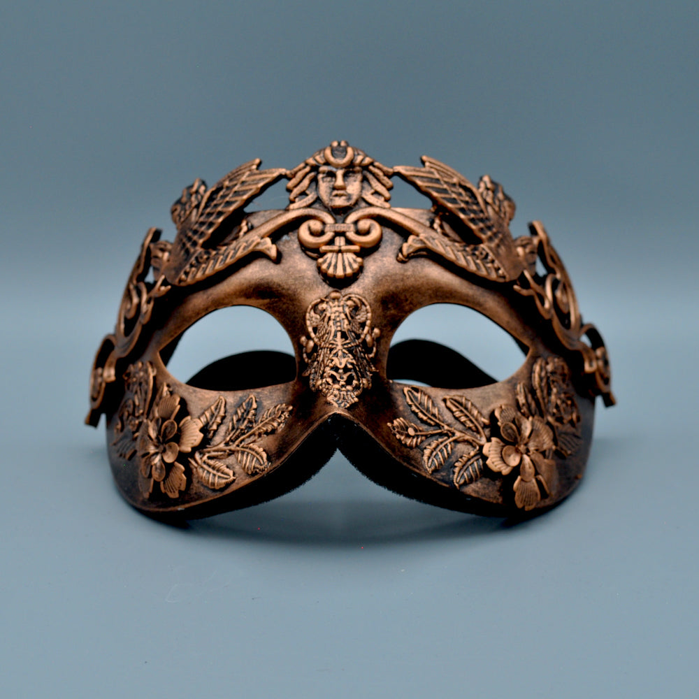STEAMPUNK - VENETIAN ROYAL MASQUERADE BALL MASK - COPPER