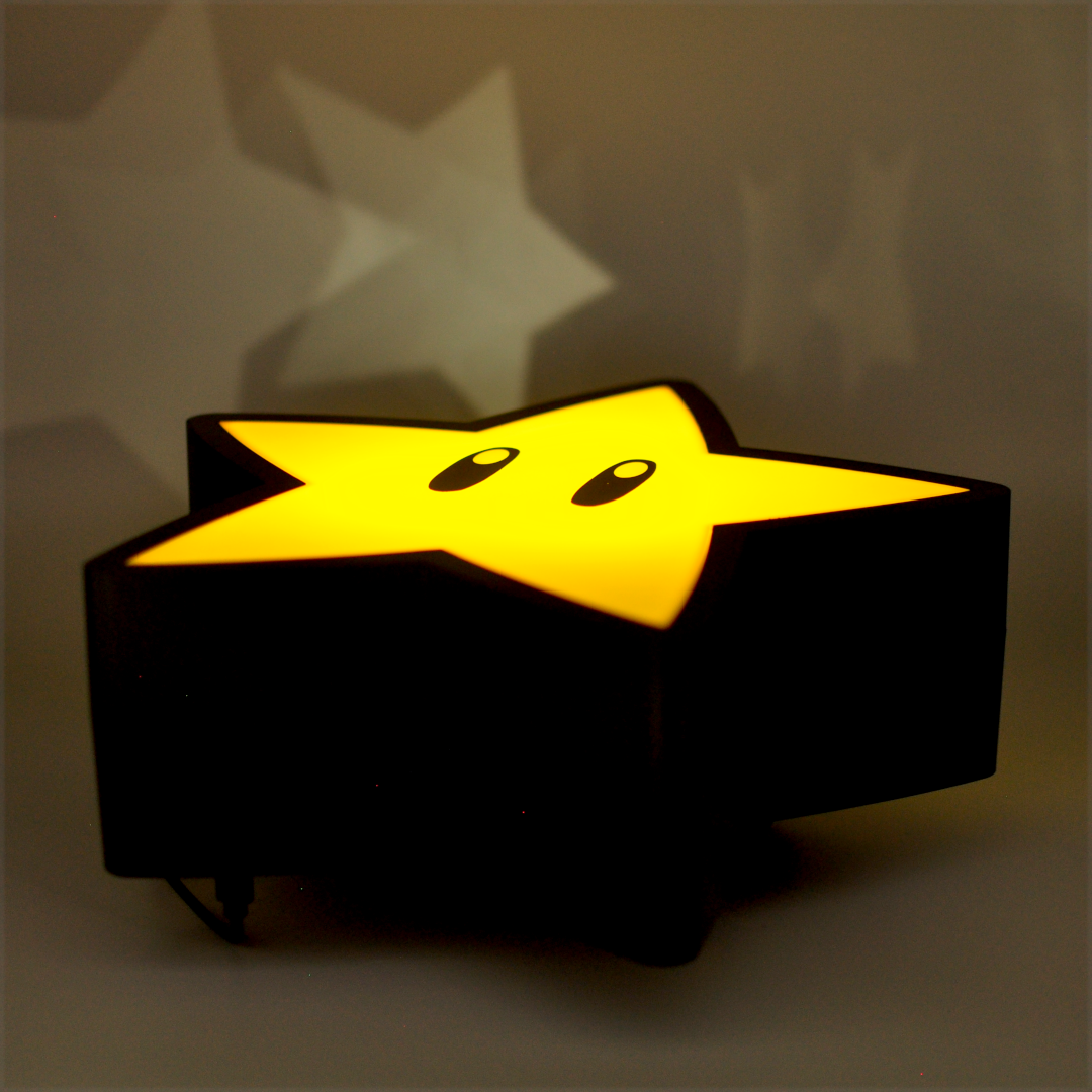 Super Mario Super Star Projection Light Lamp